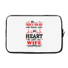 There's This Boy Who Stole My Heart He Calls Me Wife Laptop sleeve