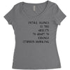 intelligence is the ability to adapt to change Women's Triblend Scoop T-shirt