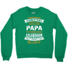 Super Cool Papa Of A Freaking Awesome Grandson Crewneck Sweatshirt