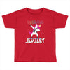 january  born unicorns Toddler T-shirt