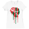 black power Ladies Fitted T-Shirt