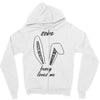 some bunny loves me Zipper Hoodie