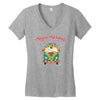 hippie holidays Women's V-Neck T-Shirt