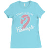 single flamingle Ladies Fitted T-Shirt