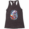 octopus vs shark Racerback Tank