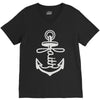 anchored faith (2) V-Neck Tee