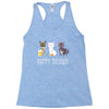 happy meowr Racerback Tank