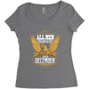 All Men Are Created Equal But Only The Best Are Born In December Women's Triblend Scoop T-shirt