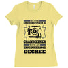 Never Underestimate A Grandfather With An Engineer Degree Ladies Fitted T-Shirt