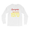 awesome since november 1970 Long Sleeve Shirts