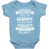Super Cool Grammy Of A Freaking Awesome Granddaughter Baby Onesie