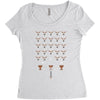 space ni invaders Women's Triblend Scoop T-shirt