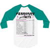 February Girl Facts Aquarius 3/4 Sleeve Shirt
