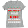 santa only comes once a year mimi is always here to cheer Ladies Fitted T-Shirt