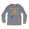 cookie monster gingerbread man ugly christmas sweater Long Sleeve Shirts