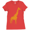 giraffe Ladies Fitted T-Shirt