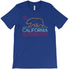 neon sign california republic flag bear T-Shirt