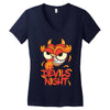 devils night Women's V-Neck T-Shirt