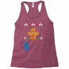 cookie monster gingerbread man ugly christmas sweater Racerback Tank