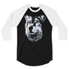 round neck dog wolf 3/4 Sleeve Shirt