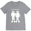 never dive alone scuba diving V-Neck Tee