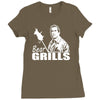 bear grills  funny Ladies Fitted T-Shirt