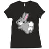 kiss my soft ass Ladies Fitted T-Shirt