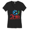 world cup 2018 Women's V-Neck T-Shirt