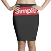 simple red Pencil Skirts