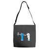 bad sock puppet Adjustable Strap Totes
