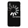 buffering  funny retro loading computer console fashion party iPhoneX Case