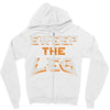 sweep the leg Zipper Hoodie
