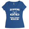 hawking av club middle school Women's Triblend Scoop T-shirt