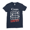 gsus saves chord Ladies Fitted T-Shirt