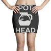 pot head coffee lover Mini Skirts