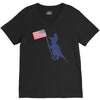 Patriotic T-Rex V-Neck Tee