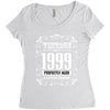 vintage made in 1999 perfectly aged a living legend Women's Triblend Scoop T-shirt
