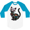 loco coco skul cat 3/4 Sleeve Shirt