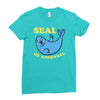 seal of approval Ladies Fitted T-Shirt