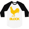 cock block 3/4 Sleeve Shirt