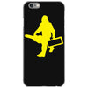 sasquatch guitar gear  funny bigfoot yeti comic monster retro iPhone 6/6s Case