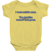 i went outside once (3) Baby Bodysuit