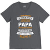 Super Cool Papa Of A Freaking Awesome Granddaughter V-Neck Tee