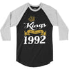 kings are born in 1992 3/4 Sleeve Shirt