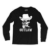 outlaw cow boy motor bike Long Sleeve Shirts