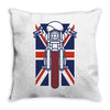 british biker Throw Pillow