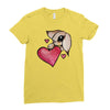 bunny rabbit love Ladies Fitted T-Shirt