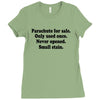 funny t shirt parachute for sale only used once never opened small sta Ladies Fitted T-Shirt