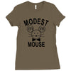 modest mouse rock band black hooded sweatshirt Ladies Fitted T-Shirt
