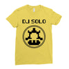 dj solo pixel Ladies Fitted T-Shirt